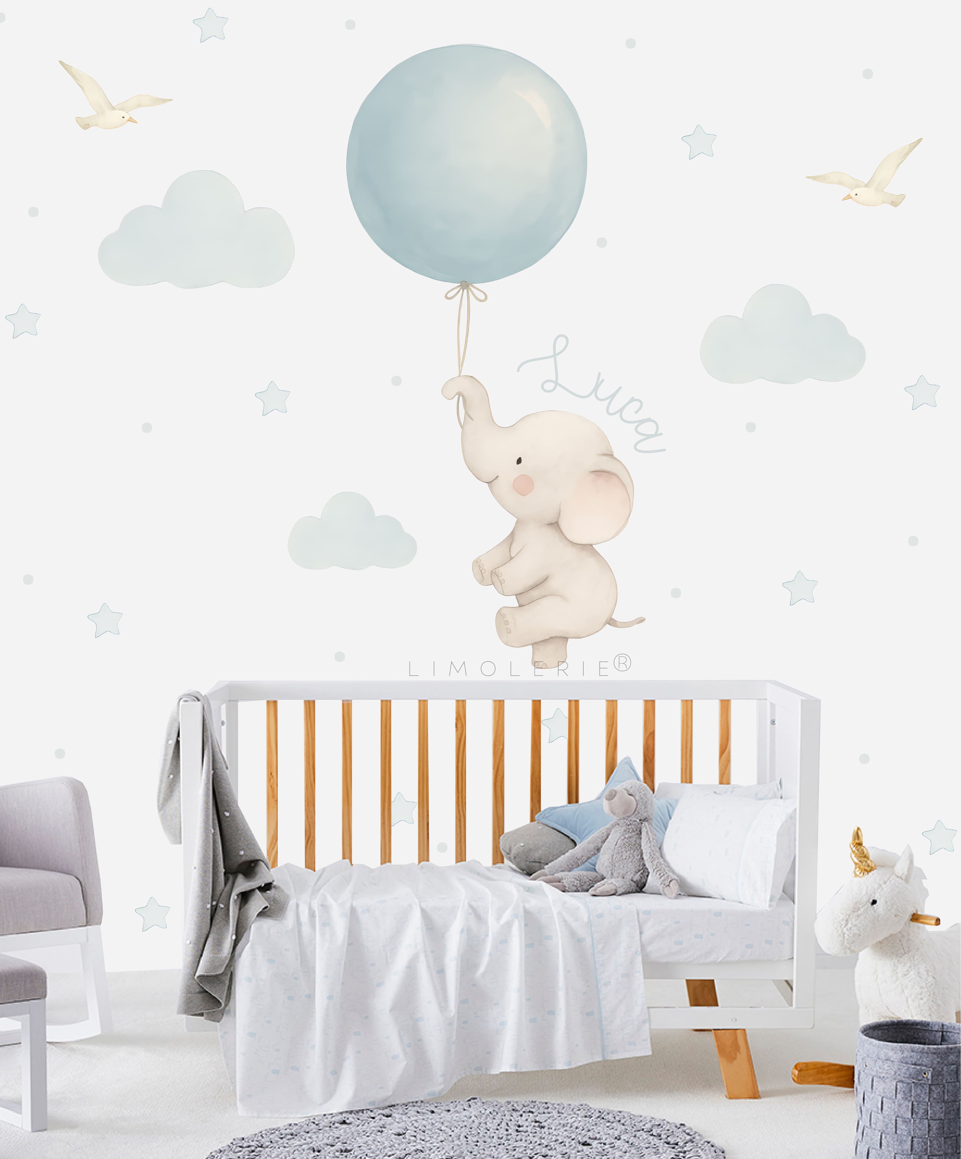 Vinilo Elefante y Globo