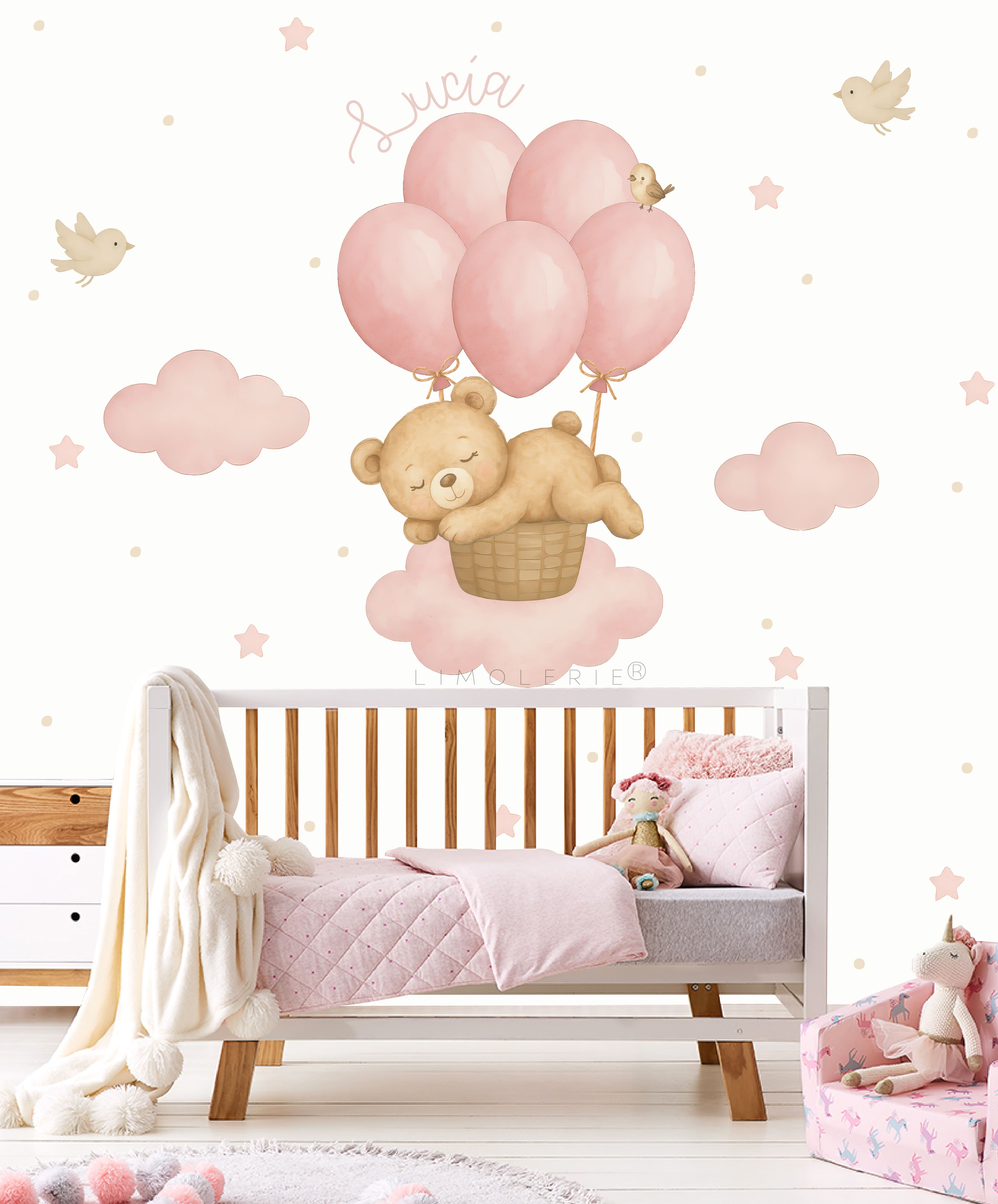 Vinilo Osito en Cesta